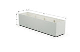 30% OFF Aluminum Rectangular Planter – 84" x 18" x 24"