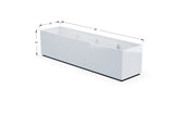 30% OFF Aluminum Rectangular Planter – 84" x 18" x 24"