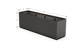 Aluminum Rectangular Planter – 30" Height - Plantercraft