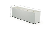 Aluminum Rectangular Planter – 30" Height - Plantercraft