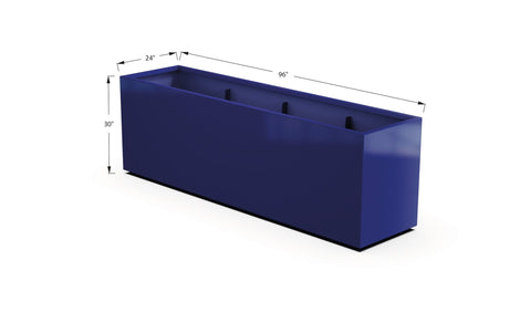 Aluminum Rectangular Planter – 30" Height - Plantercraft