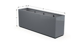 Aluminum Rectangular Planter – 36" H