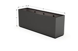 Aluminum Rectangular Planter – 36" H