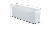 Aluminum Rectangular Planter – 36" Height - Plantercraft