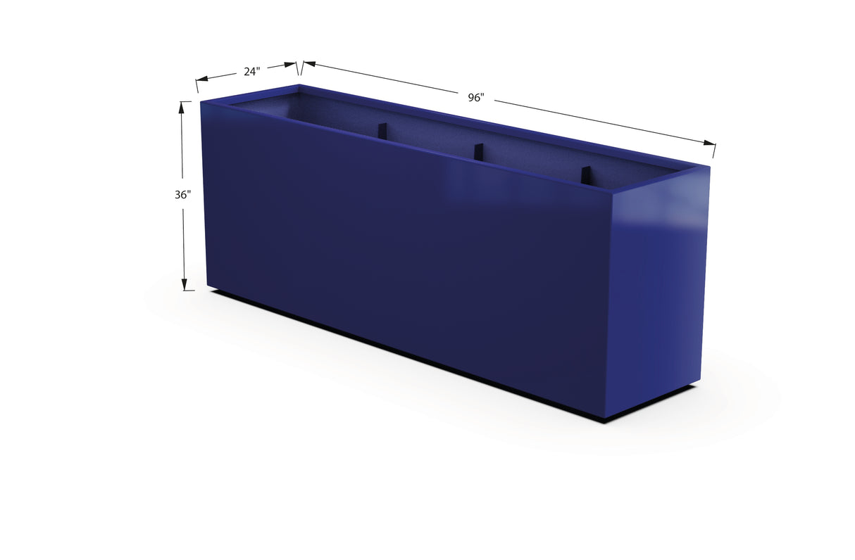 Aluminum Rectangular Planter – 36" H
