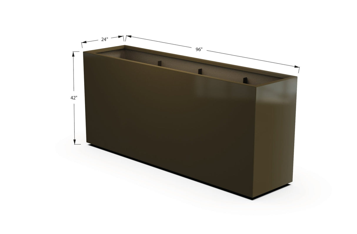 Aluminum Rectangular Planter - Plantercraft