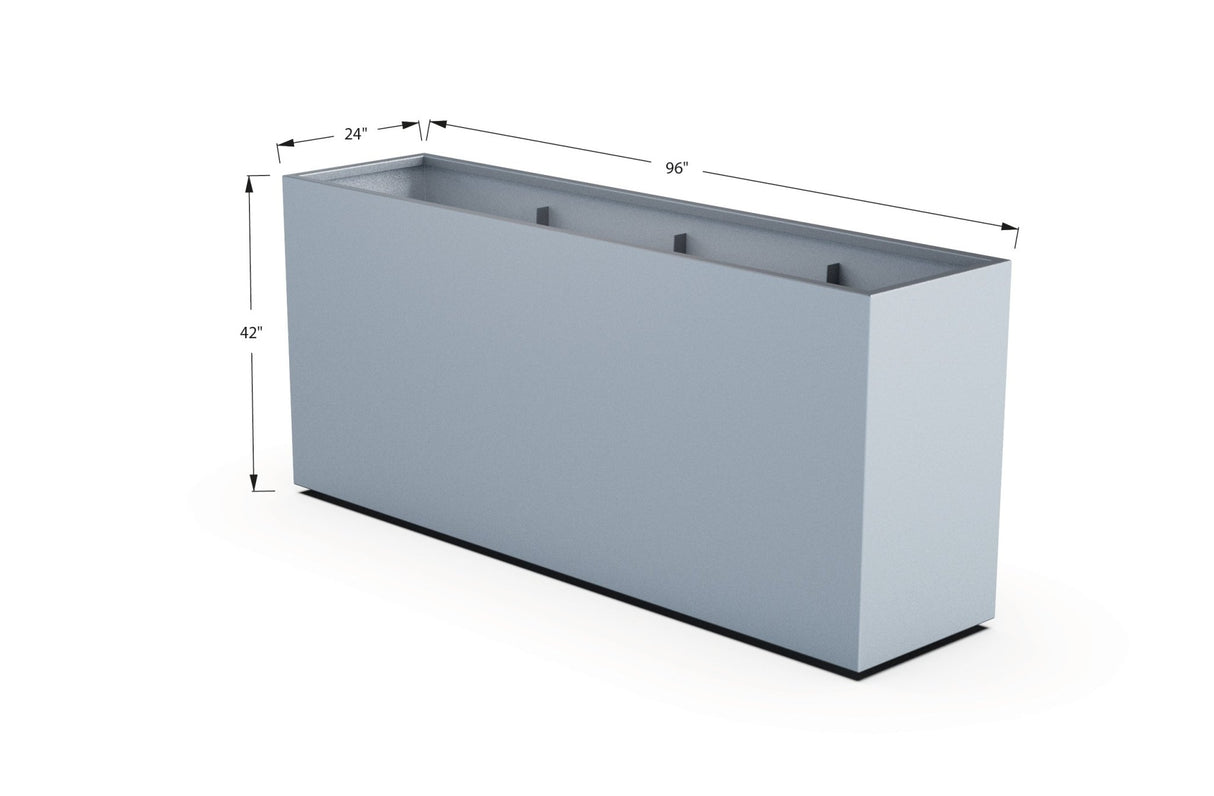 Aluminum Rectangular Planter - Plantercraft