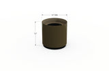 Aluminum Round Planter – 12" to 20" DIA