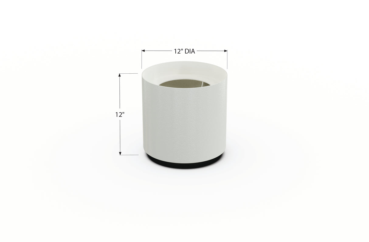 Aluminum Round Planter – 12" to 20" DIA