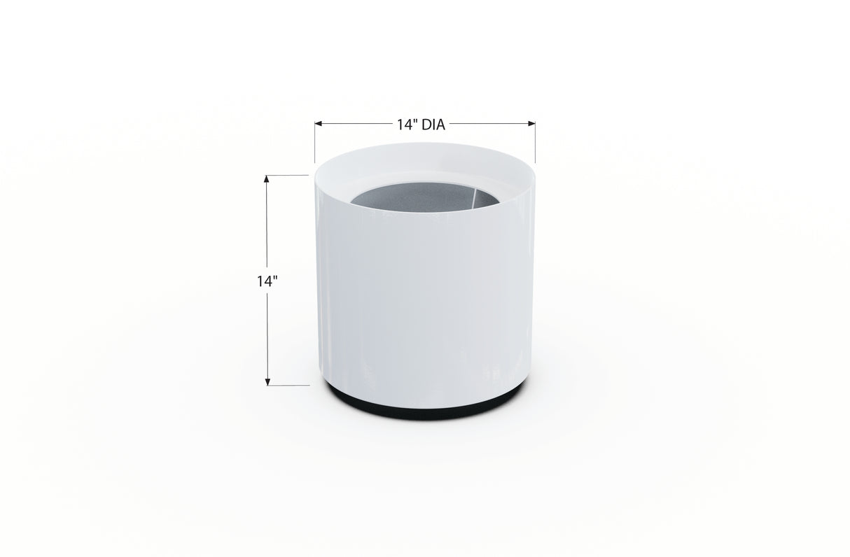 Aluminum Round Planter – 12" to 20" DIA