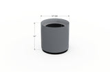 Aluminum Round Planter – 12" to 20" DIA