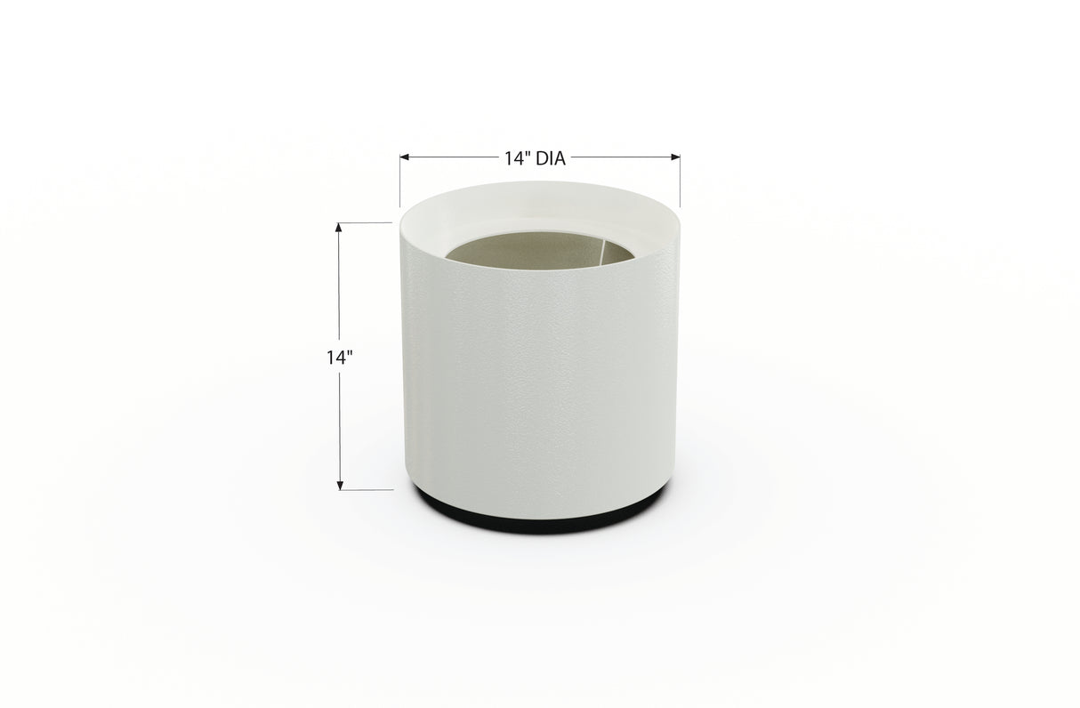 Aluminum Round Planter – 12" to 20" DIA