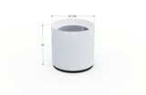 Aluminum Round Planter – 12" to 20" DIA