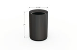 Aluminum Round Planter – 12" to 20" DIA