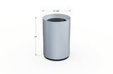 Aluminum Round Planter – 12" to 20" DIA