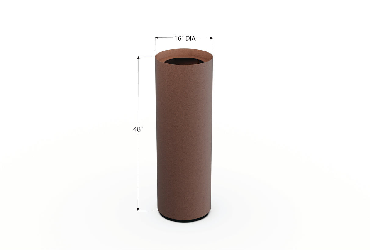 Aluminum Round Planter – 12" to 20" DIA