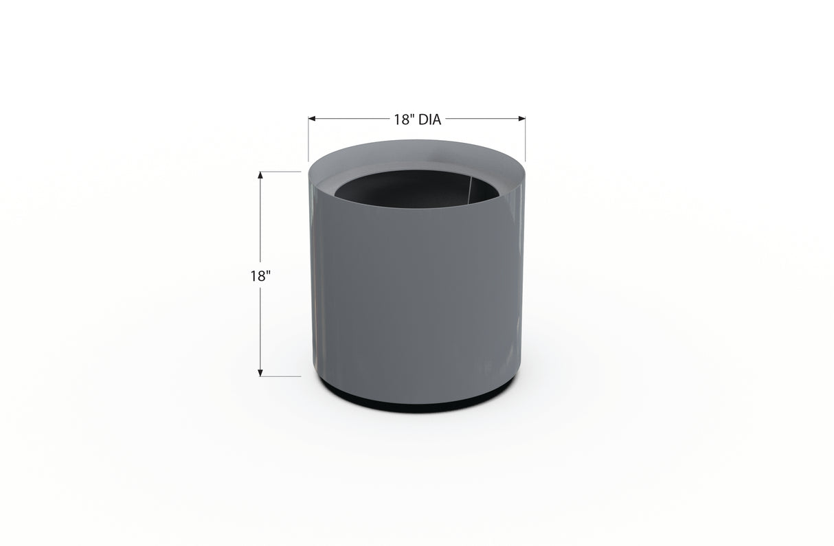 Aluminum Round Planter – 12" to 20" DIA