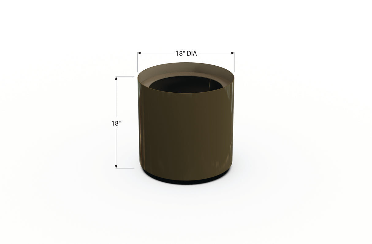 Aluminum Round Planter – 12" to 20" DIA