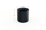 Aluminum Round Planter – 12" to 20" DIA