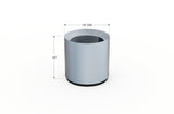 Aluminum Round Planter – 12" to 20" DIA