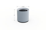 Aluminum Round Planter – 12" to 20" DIA