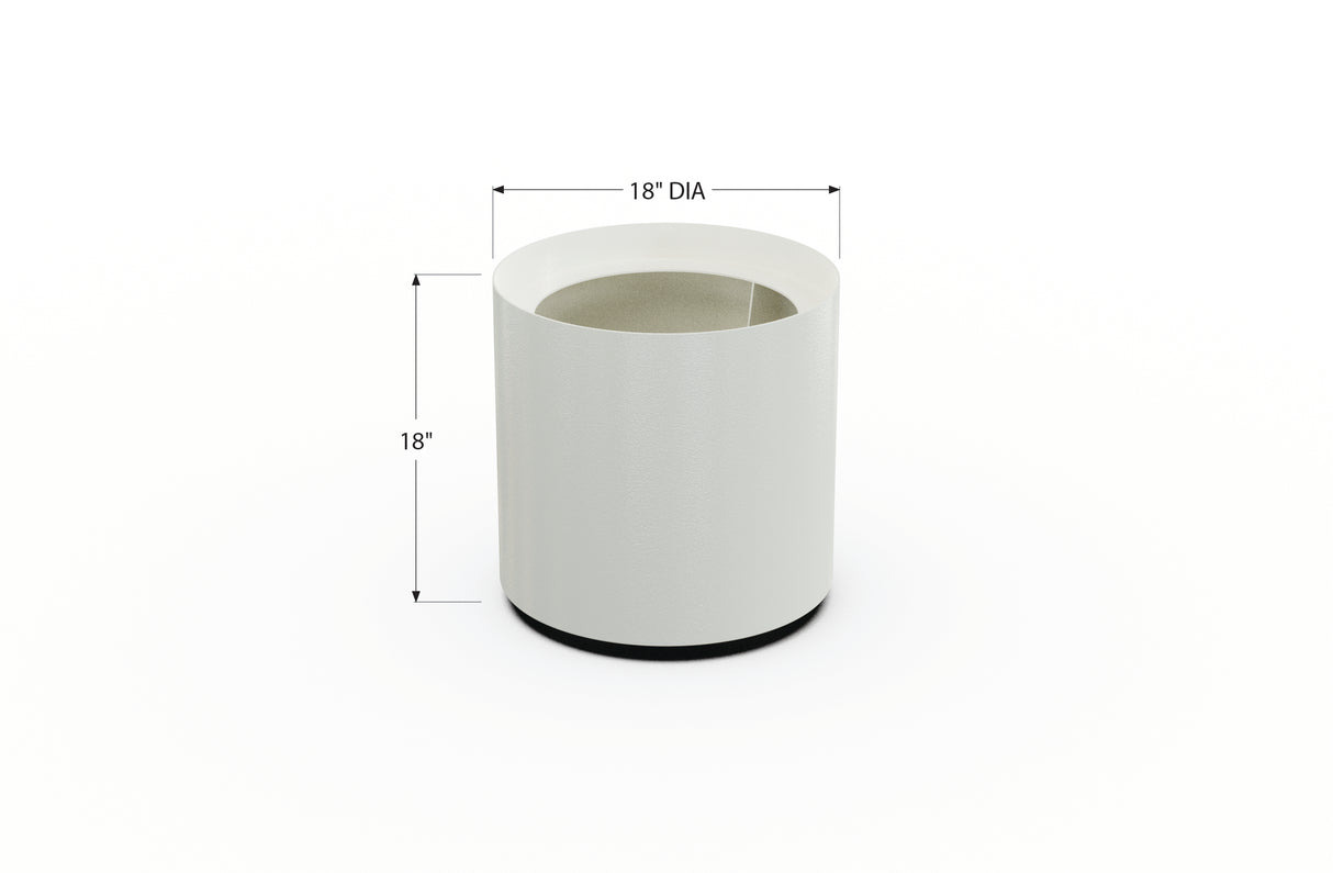 Aluminum Round Planter – 12" to 20" DIA