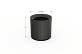 Aluminum Round Planter – 12" to 20" DIA