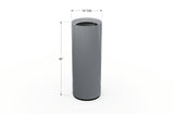 Aluminum Round Planter – 12" to 20" DIA