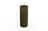 Aluminum Round Planter – 12" to 20" DIA