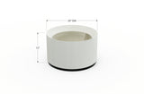 Aluminum Round Planter – 12" to 20" DIA