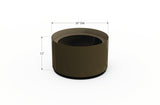 Aluminum Round Planter – 12" to 20" DIA
