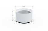 Aluminum Round Planter – 12" to 20" DIA