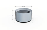 Aluminum Round Planter – 12" to 20" DIA