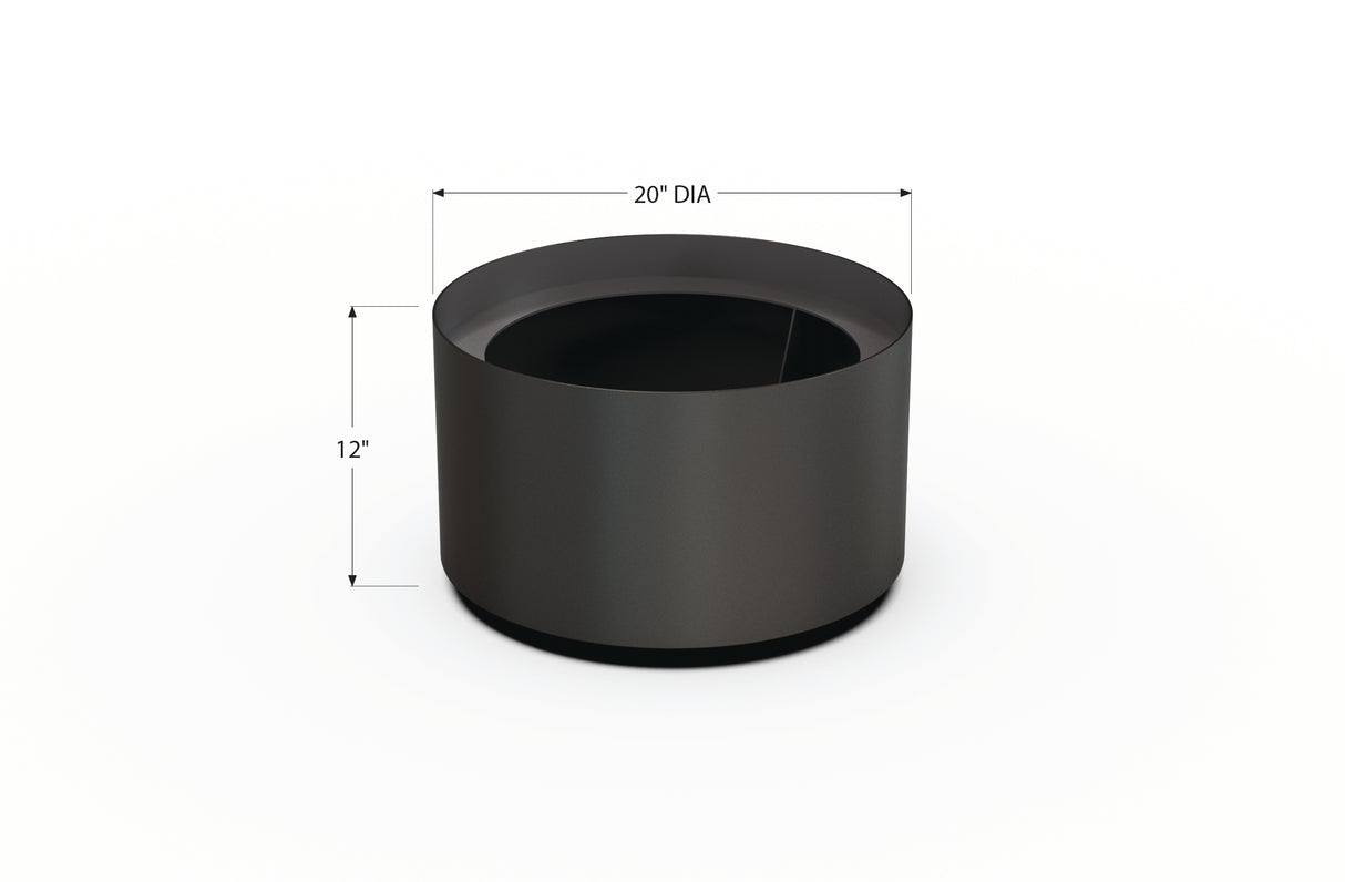 Aluminum Round Planter – 12" to 20" DIA