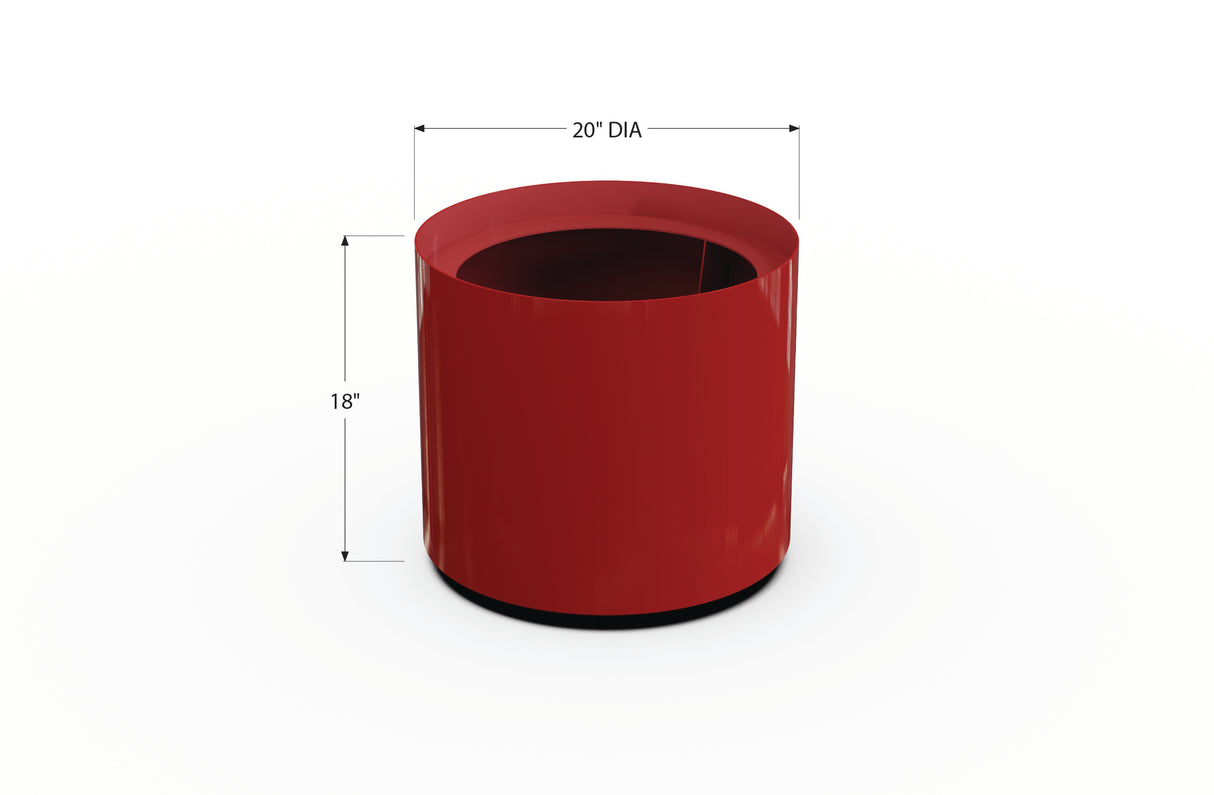 Aluminum Round Planter – 12" to 20" DIA