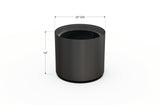 Aluminum Round Planter – 12" to 20" DIA