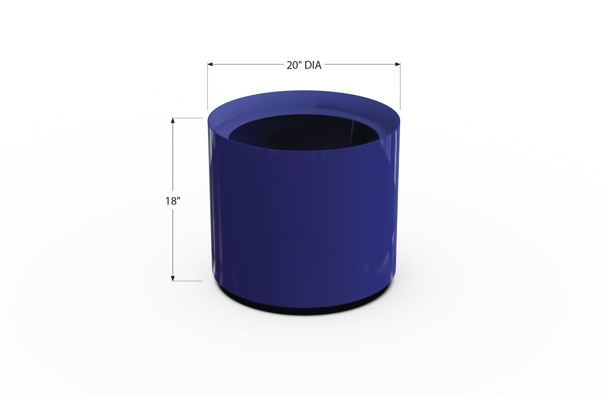 Aluminum Round Planter – 12" to 20" DIA