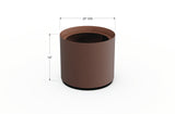 Aluminum Round Planter – 12" to 20" DIA