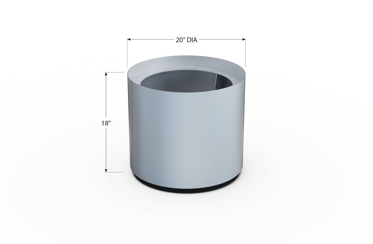 Aluminum Round Planter – 12" to 20" DIA