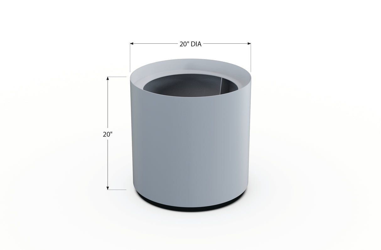 Aluminum Round Planter – 12" to 20" DIA