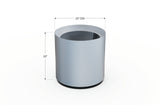 Aluminum Round Planter – 12" to 20" DIA