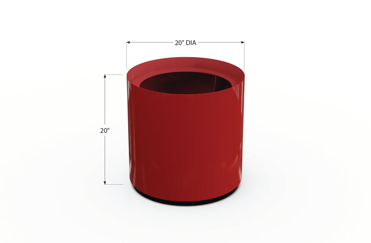 Aluminum Round Planter – 12" to 20" DIA