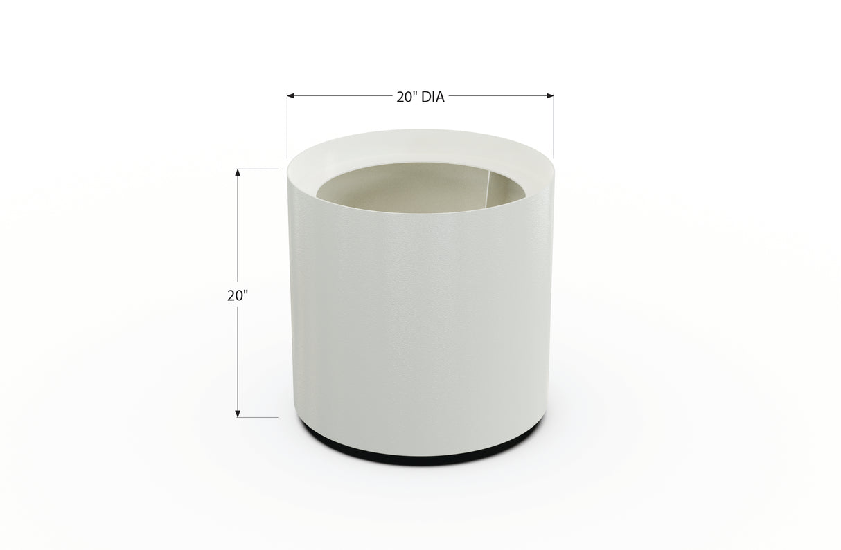 Aluminum Round Planter – 12" to 20" DIA