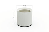 Aluminum Round Planter – 12" to 20" DIA
