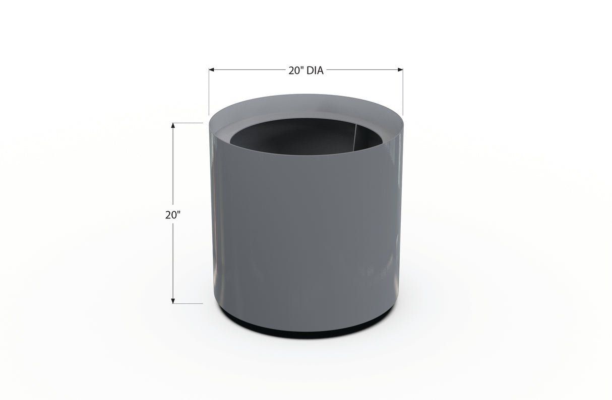 Aluminum Round Planter – 12" to 20" DIA