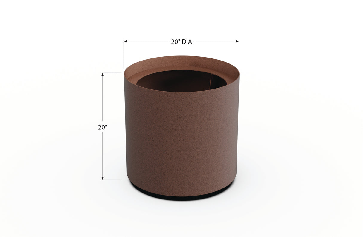 Aluminum Round Planter – 12" to 20" DIA