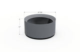 Aluminum Round Planter - Plantercraft