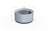 Aluminum Round Planter – 24" to 36" DIA