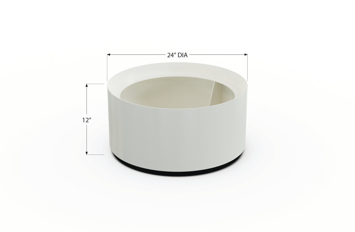 Aluminum Round Planter – 24" to 36" DIA