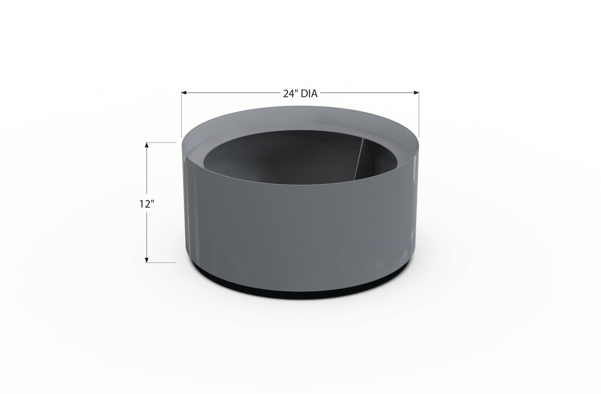 Aluminum Round Planter – 24" to 36" DIA